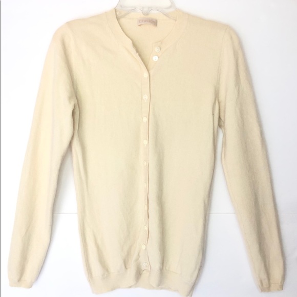 Cruciani 100% Cashmere Button Down Cardigan Sz 38 - Picture 1 of 4